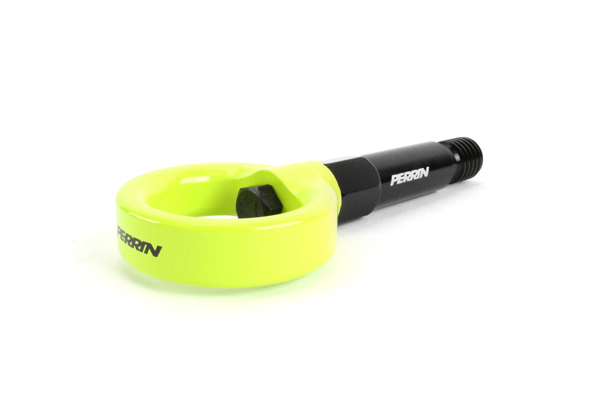 PERRIN rear tow hook kit, neon yellow, for Toyota GR Supra A90/A91