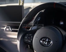 Racing carbon steering wheel for toyota gr supra a90 oem