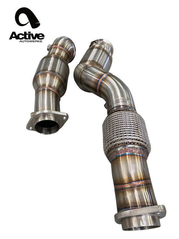 Active Autowerke S58 GESI Catted Downpipes – BMW G80 M3 / G82 M4 / G87 M2