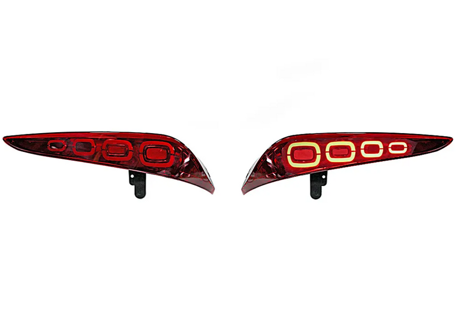 Heritage Red Squared LED Tail Lights for Toyota GR Supra A90/A91 (MK5)