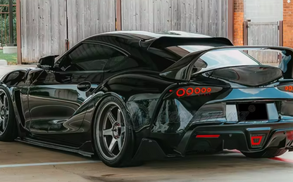 Heritage Smoked Circular LED Tail Lights for Toyota GR Supra