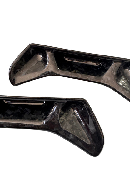Seat Chrome Delete Covers –Dry Carbon Fiber for Toyota GR Supra