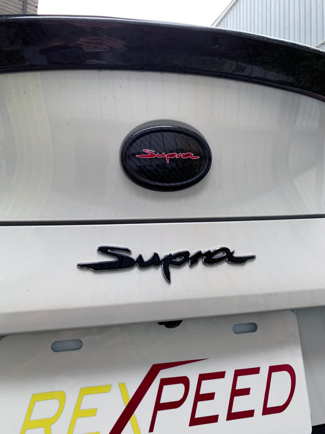 REXPEED Dry Carbon Fiber Supra Badge Emblem Cover A90 Supra