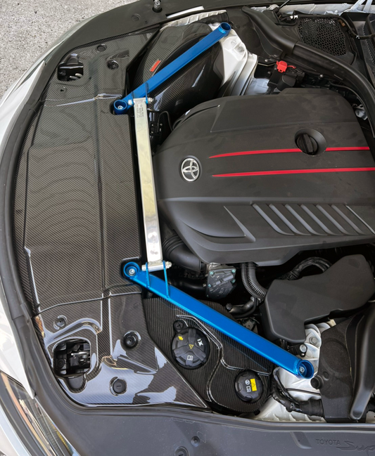 Rexpeed Engine Bay Carbon Fiber Cooling Plate Cover - GR Supra