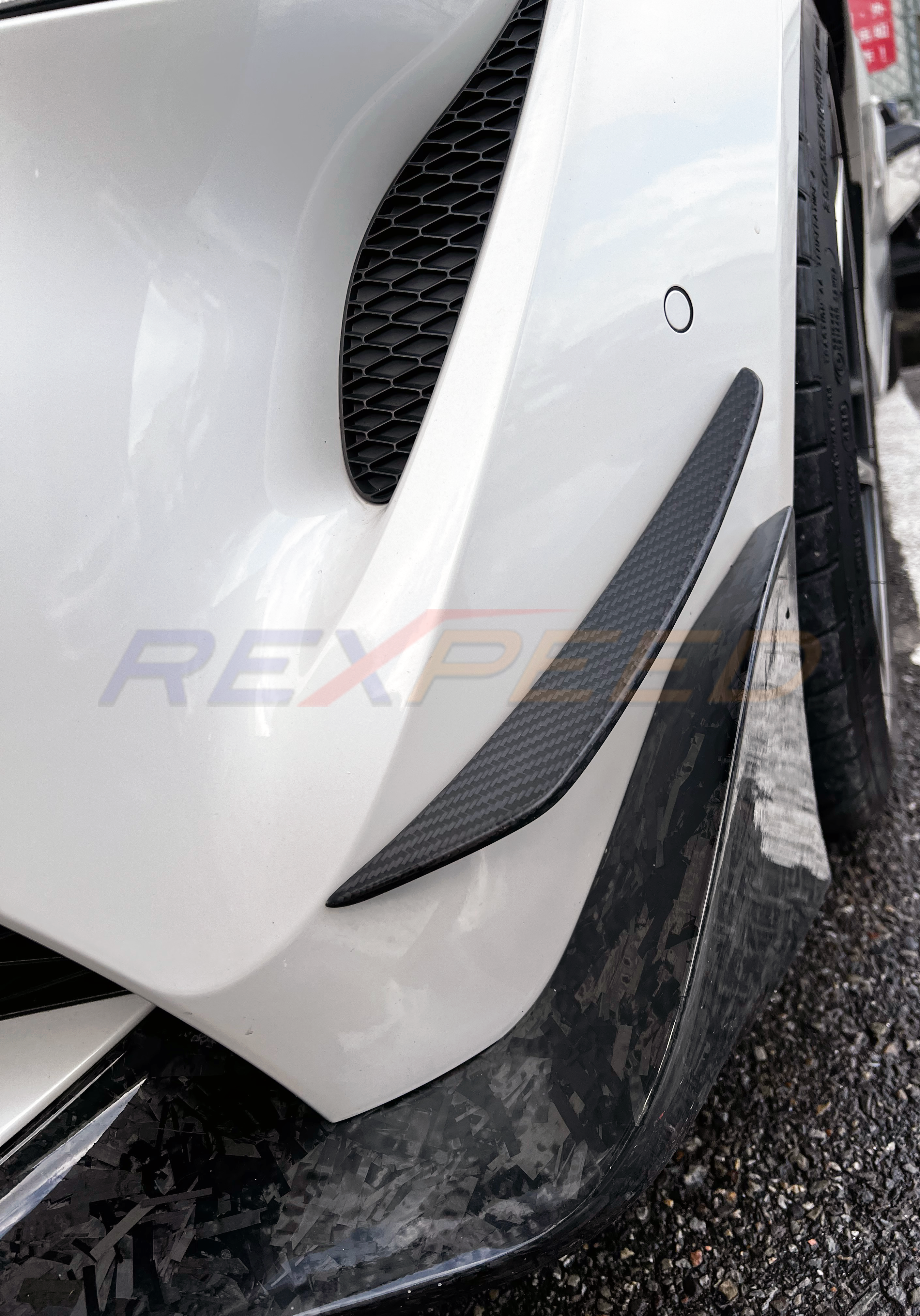 REXPEED V2 Carbon Fiber Front Canards for Toyota GR Supra