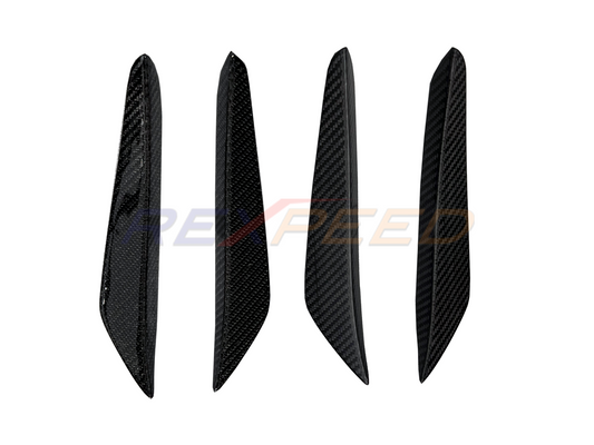 Rexpeed V2 Carbon Fiber Front Canards for Toyota GR Supra