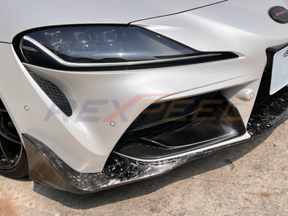 REXPEED Dry Carbon Lower Front Bumper Covers A90 Supra