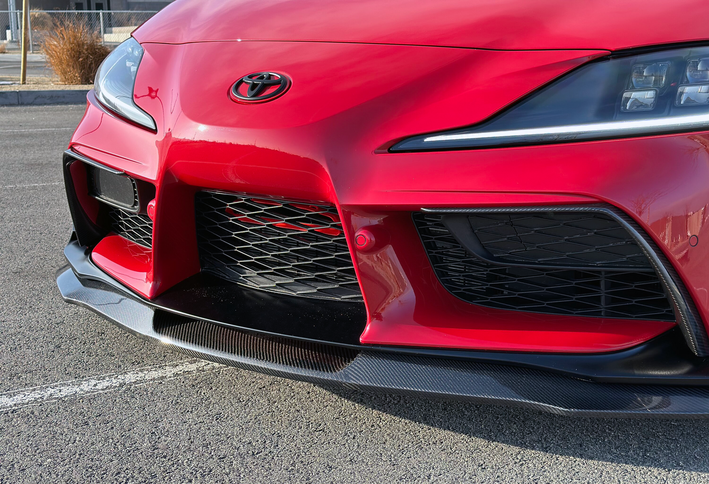 Rexpeed GR Supra Carbon Fiber Front Lip Splitter