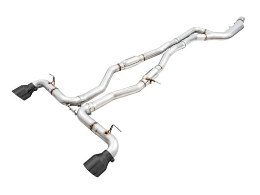 AWE Tuning Resonated Track Edition Exhaust (Diamond Black) for GR Supra A90