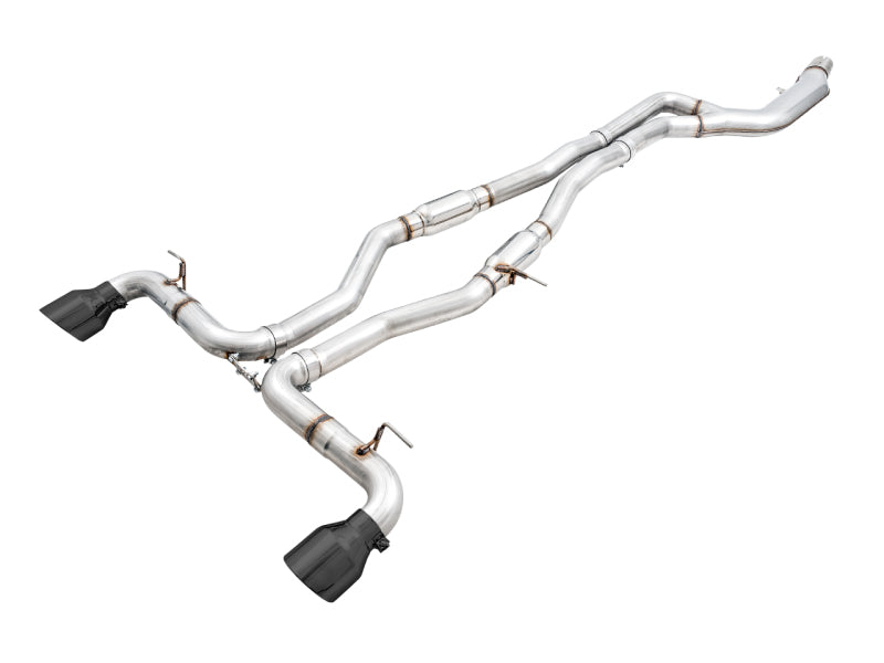 AWE Tuning Resonated Track Edition Exhaust (Diamond Black) for Toyota GR Supra A90