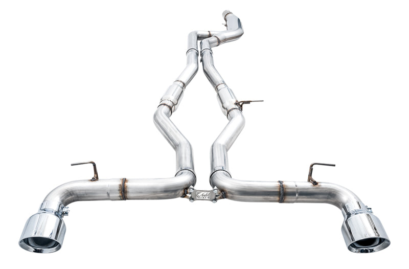 AWE Tuning Resonated Track Edition Exhaust (Chrome) for Supra A90