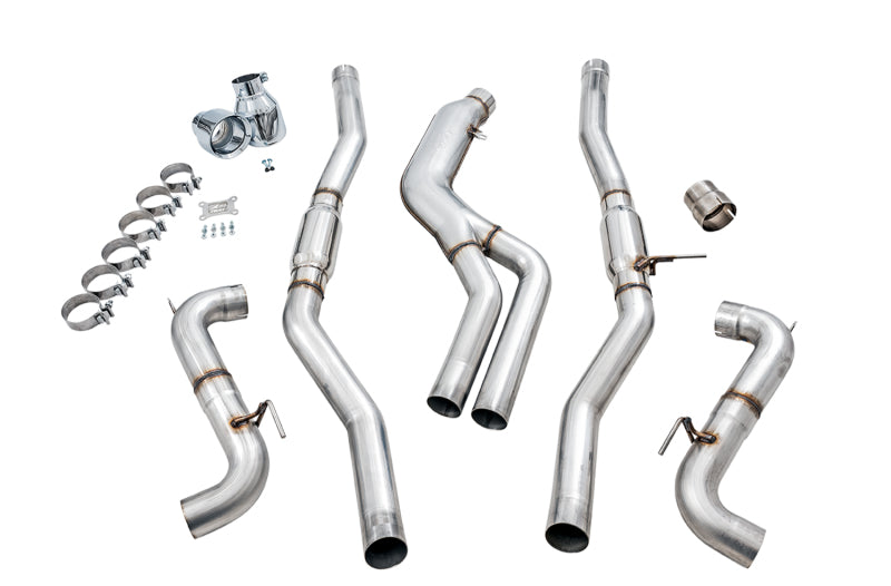 AWE Tuning Resonated Track Edition Exhaust (Chrome) for Supra A90