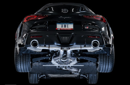 AWE Tuning Resonated Track Edition Exhaust (Chrome) for Supra A90