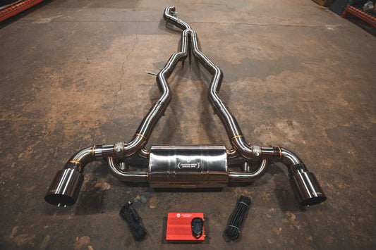 Valvetronic Brushed Steel Exhaust System for Toyota GR Supra