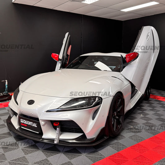 Vertical Scissor Doors Kit on GR Supra Up