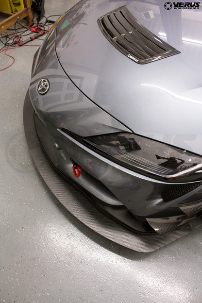 Verus Engineering Front Splitter Carbon Lip Kit (V2 High Downforce) – GR Supra