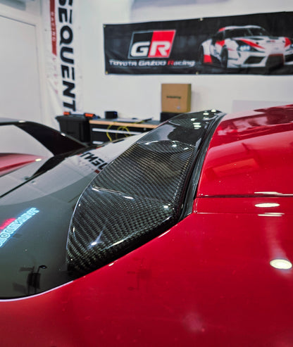 A90スープラ用 AimGainタイプ カーボンルーフスポイラーエクステンション