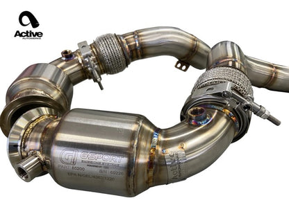 Active Autowerke S63TU GESI Catted Downpipes – BMW M5 / M8 / X5M / X6M