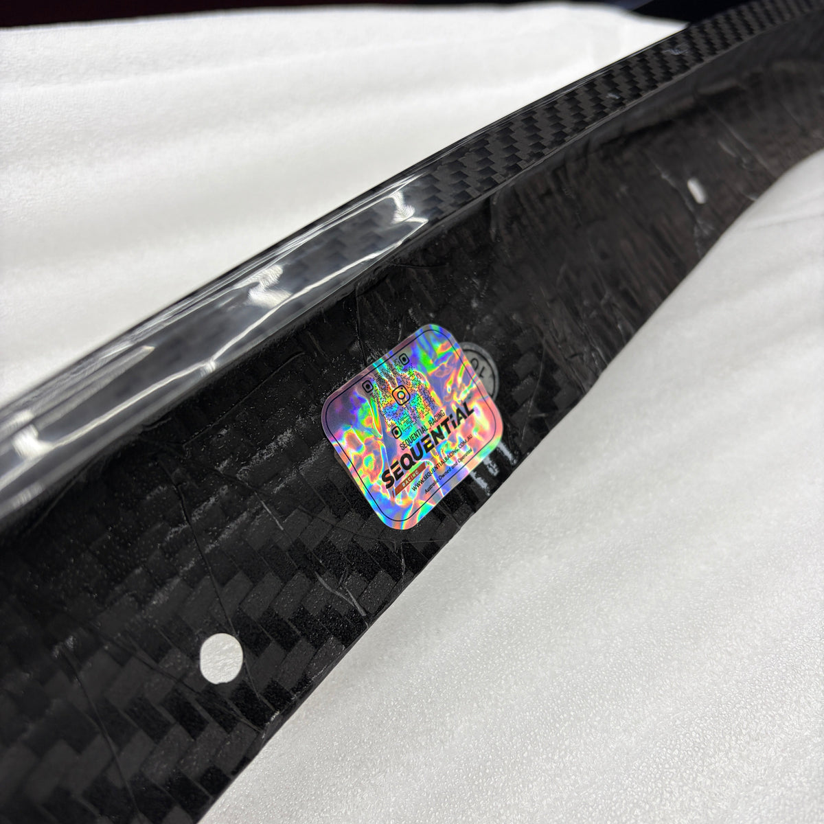 sequential racing sticker on g87 m2 front lip cs style