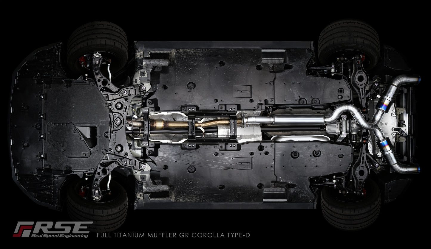 RSE FULL TITANIUM EXHAUSTS GR COROLLA TYPE-D