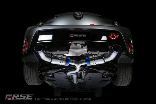 GR Corolla Type D RSE Full Titanium Exhaust