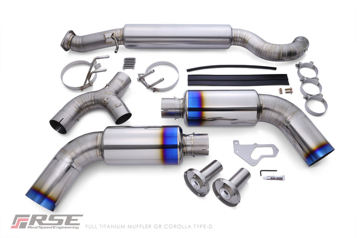RSE Type-D full titanium exhaust for Toyota GR Corolla