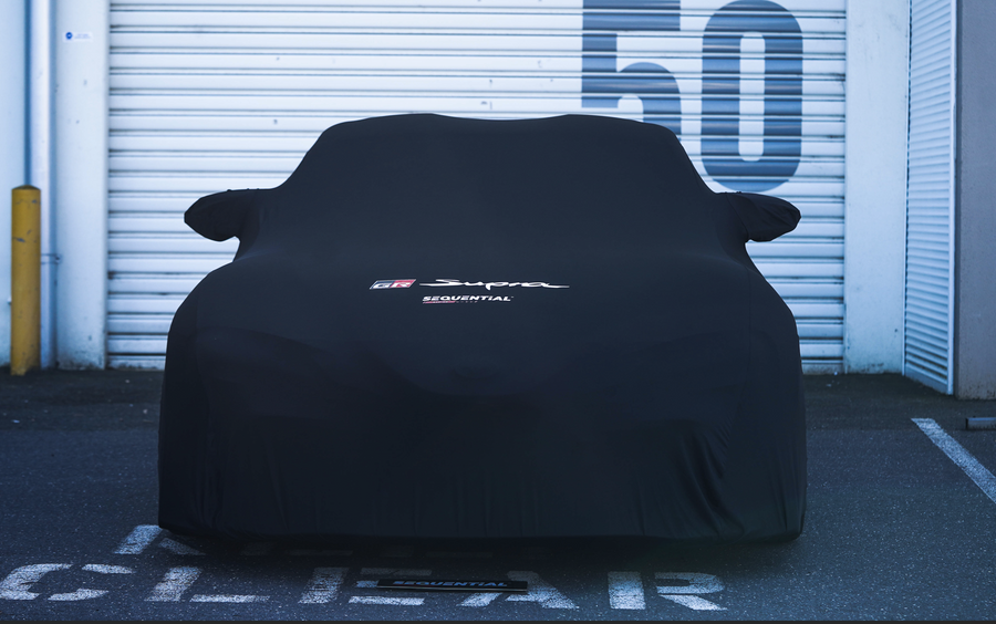 Custom Sequential Racing Satin Premium Indoor Car Cover