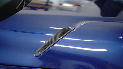 M'Z SPEED ドライカーボンファイバー フードベント トヨタ GR スープラ A90/A91用