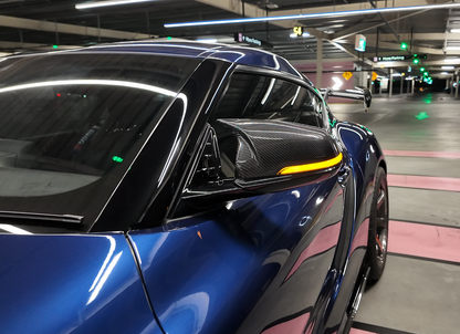 Toyota GR Supra Smoked Sequential Side Mirror Indicator Signals