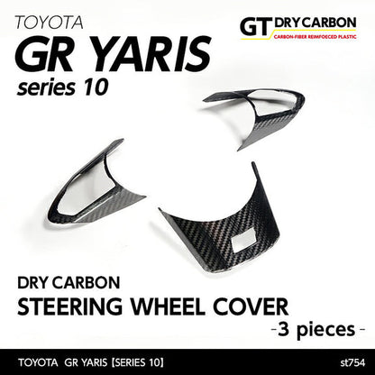 Axis Parts Dry Carbon Steering Wheel Cover Set – Toyota GR Yaris (2020+)
