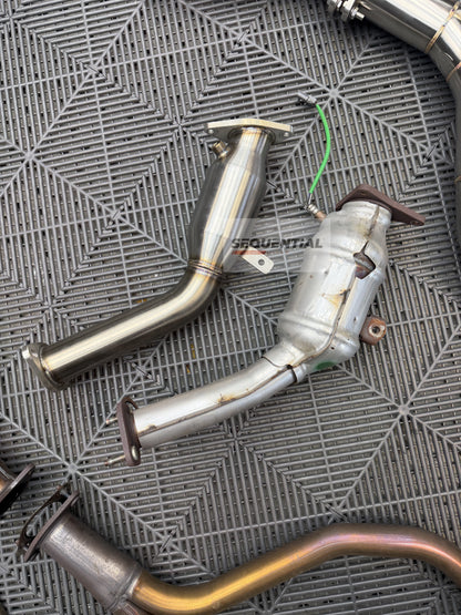 TMR Performance 2023+ Nissan Z VR30DDTT High-Flow Catalytic Converters with Gaskets