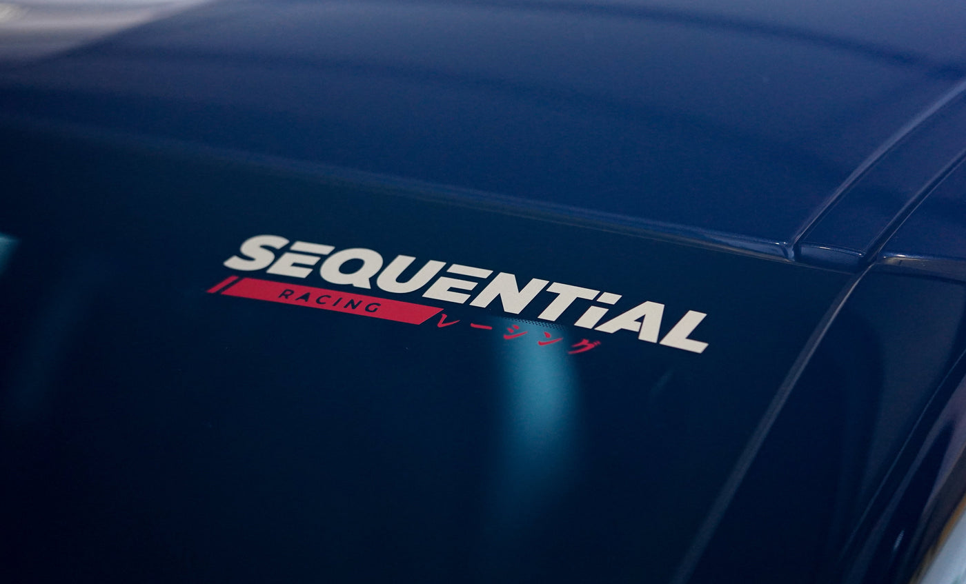 SEQUENTIAL RACING STICKER DECAL (35CM)